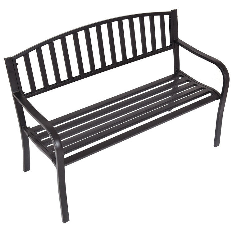 50 Inch Patio Garden Bench Loveseats for Outdoor