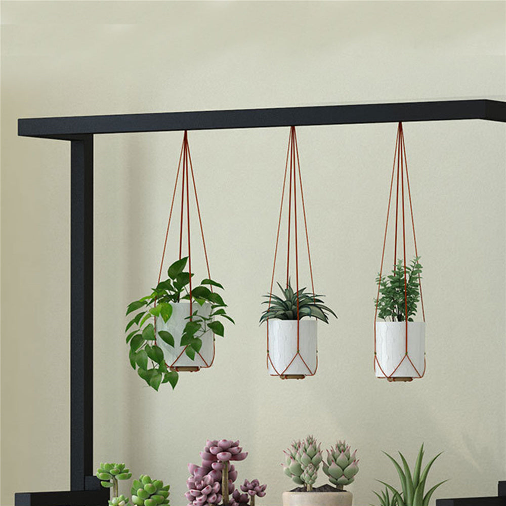 Metal Plant Stand 3-Tier Rack Flower Pot Shelf Garden Indoor Outdoor Display USA 3-Tier Hanging Plant Stand Rack Metal Flower