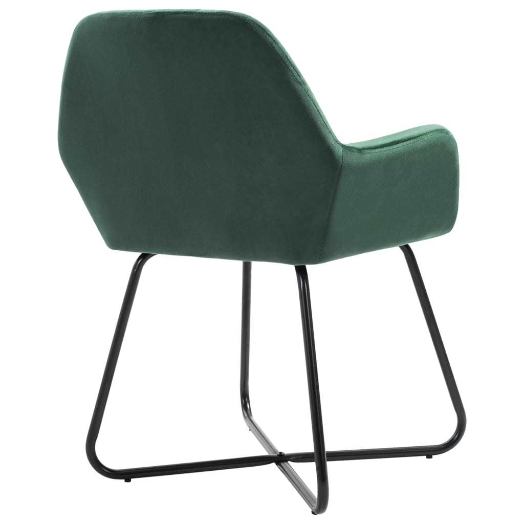 Dining Chairs 4 pcs Green Velvet