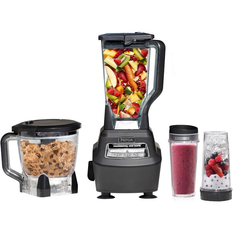 Ninja BL770 Mega Kitchen System, 1500W, 4 Functions for Smoothies, Processing, Dough, Drinks & More, with 72-oz.*Blender Pitcher