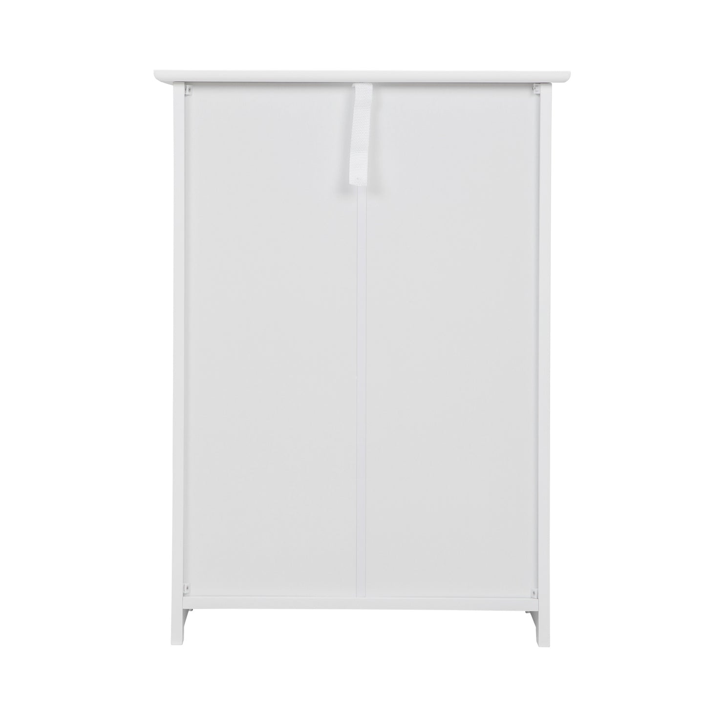 Trash Can Cabinet with Adjustable Tilted Angles;  Kitchen Garbage Bin Holder for Kitchen;  Living Room and Balcony;  White