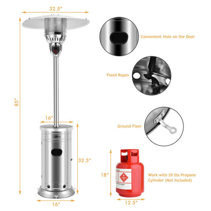 48000 BTU Patio Heater with Simple Ignition System