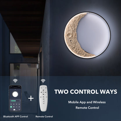 3D Moon Indoor & Outdoor Wall Lamp, Moon Lamp, Wall Decorations, Waterproof outdoor wall lights