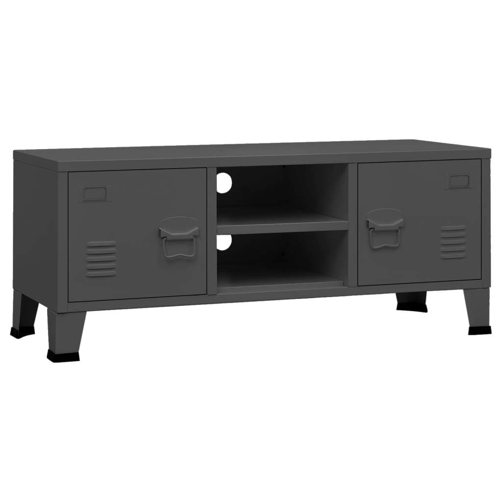 Industrial TV Stand Anthracite