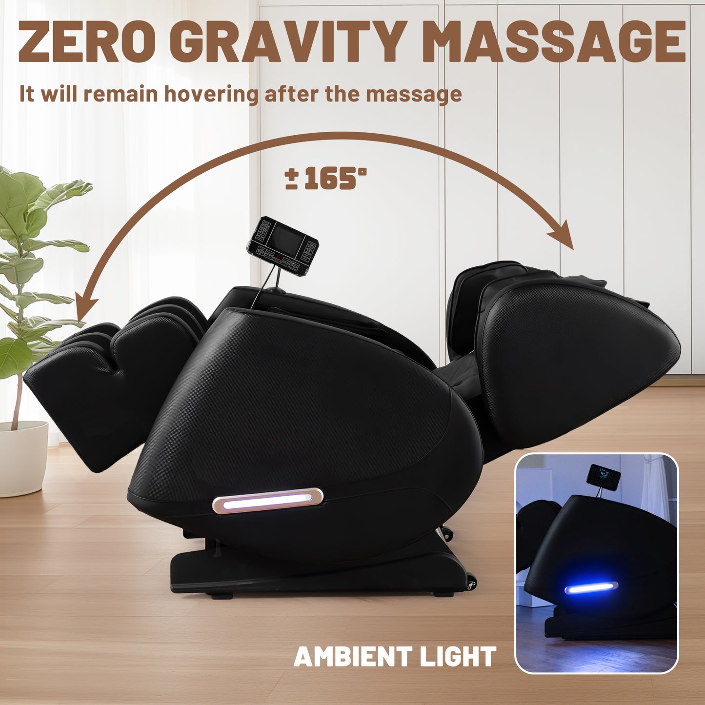 2024 Massage Chair Recliner with Zero Gravity with Full Body Air Pressure