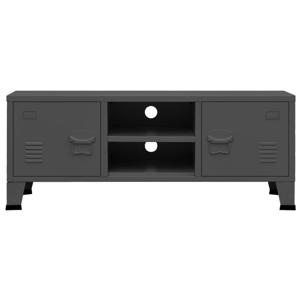 Industrial TV Stand Anthracite