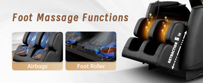 2024 Massage Chair Recliner with Zero Gravity with Full Body Air Pressure