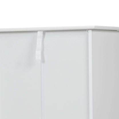 Trash Can Cabinet with Adjustable Tilted Angles;  Kitchen Garbage Bin Holder for Kitchen;  Living Room and Balcony;  White