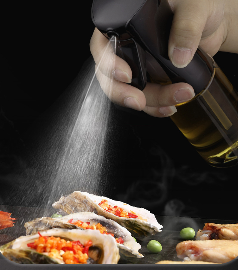 200ml Quantitative Oil Spray Bottle Atomization Good Health Spray Bottle Oil Spray Bottle Barbecue Kitchen Press Type Fan