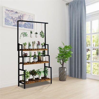 Metal Plant Stand 3-Tier Rack Flower Pot Shelf Garden Indoor Outdoor Display USA 3-Tier Hanging Plant Stand Rack Metal Flower