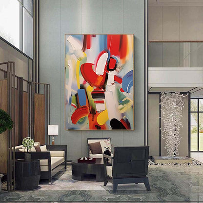 Hand Painted Oil Painting colorful acrylic canvas art large canvas art for living room oversized wall art canvas large wall art abstract modern abstract art