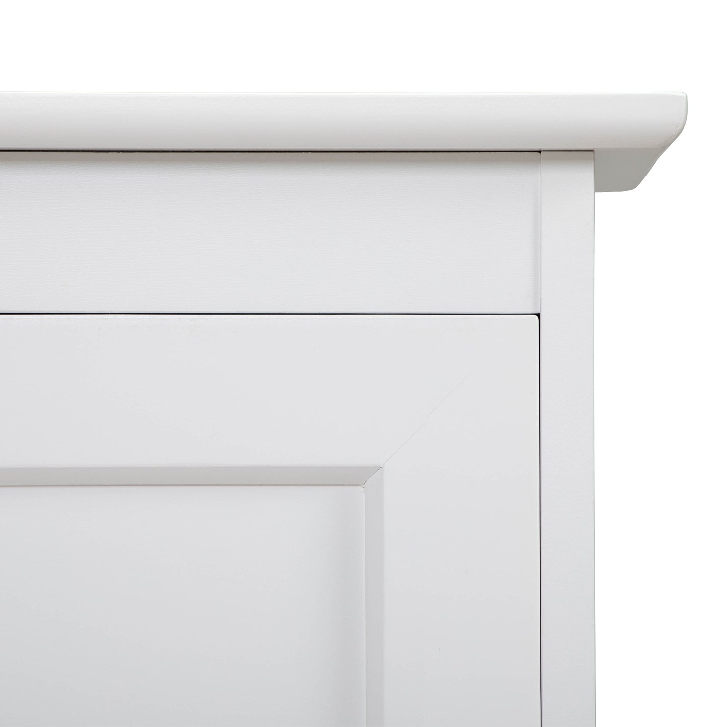 Trash Can Cabinet with Adjustable Tilted Angles;  Kitchen Garbage Bin Holder for Kitchen;  Living Room and Balcony;  White