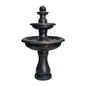 Concrete Outdoor Waterfall Fountain with Pump