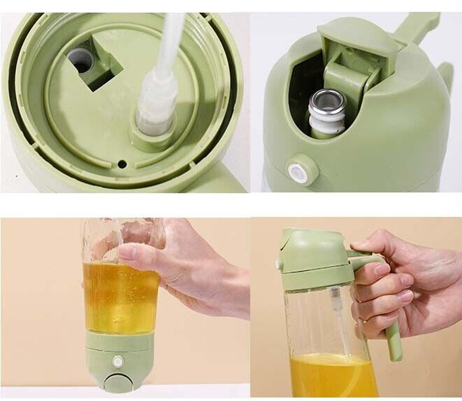 16Oz Cooking Oil Dispenser Bottle for Kitchen 2-In-1 Olive Oil Dispenser and Oil Spray